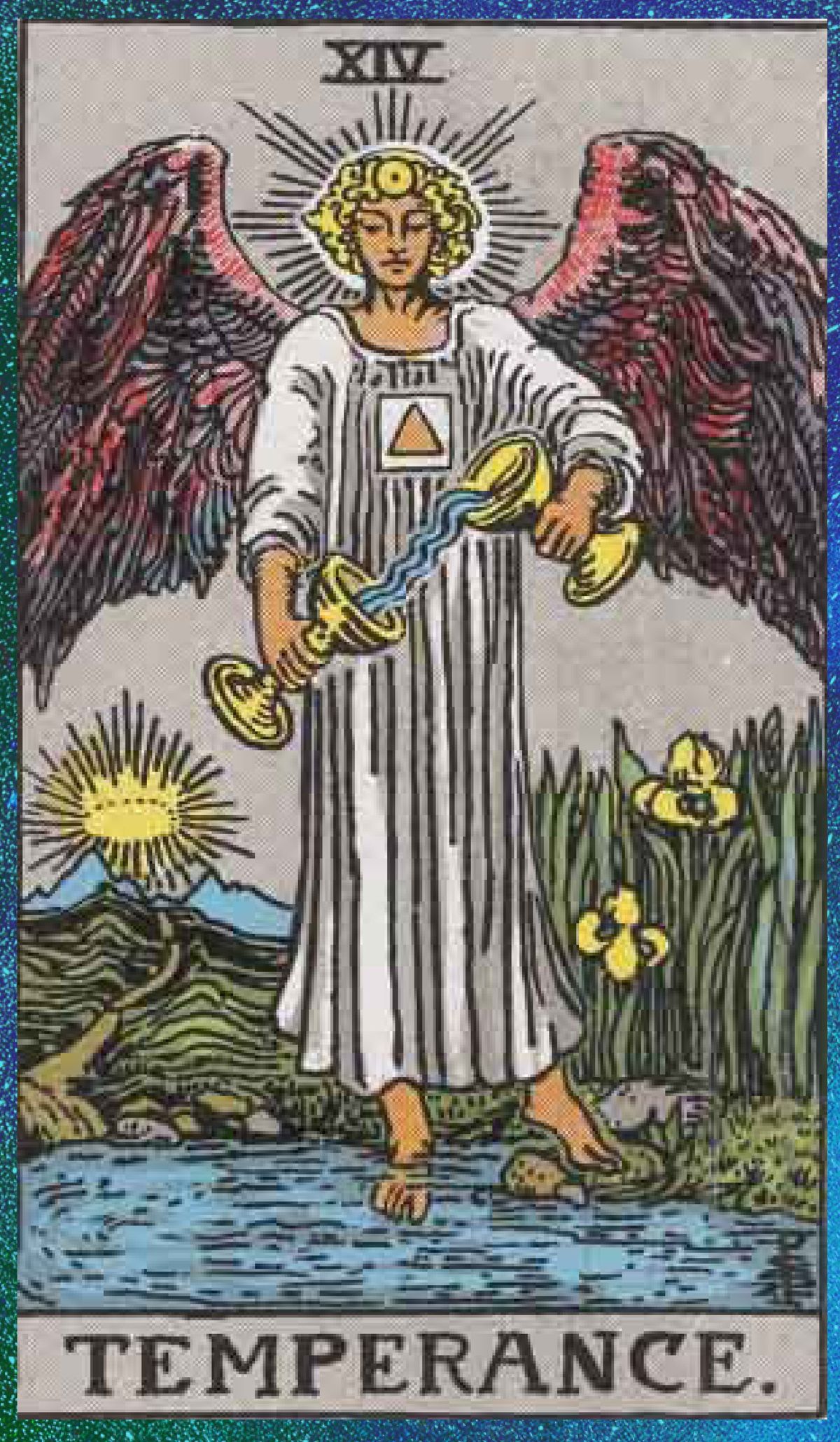 carta del tarot de la templanza