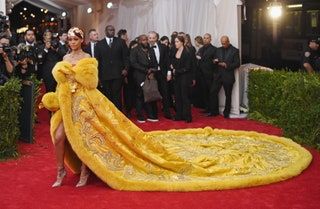 Rihanna en la Met Gala 2015.