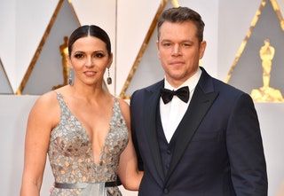 La imagen puede contener Matt Damon Accesorios Accesorio de corbata Persona humana Traje Ropa Abrigo Ropa y abrigo
