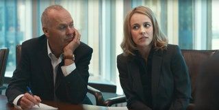SPOTLIGHT von links Michael Keaton Rachel McAdams 2015. Open Road Filme mit freundlicher Genehmigung von Everett Collection
