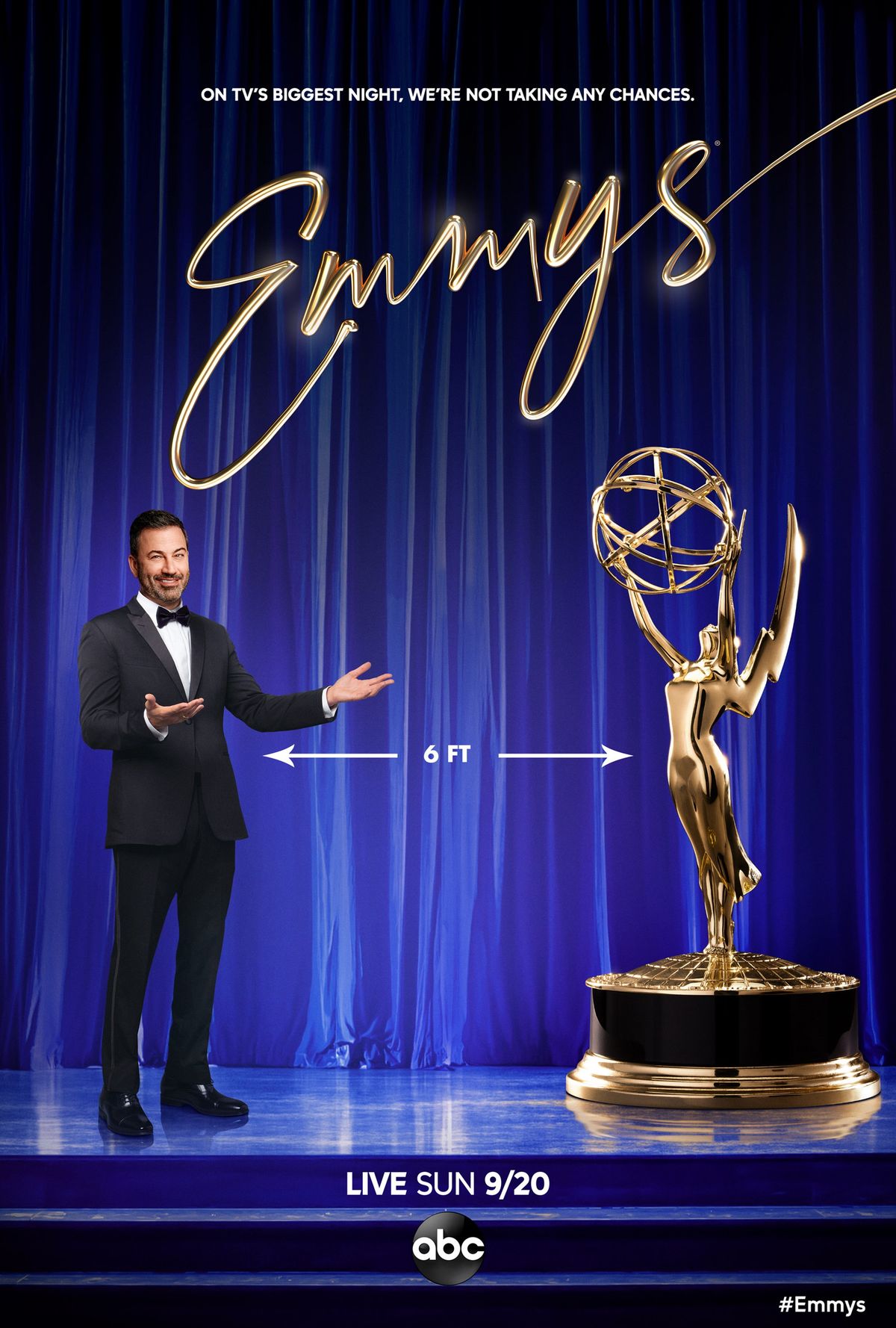 Jimmy Kimmel en esmoquin para los premios Emmy
