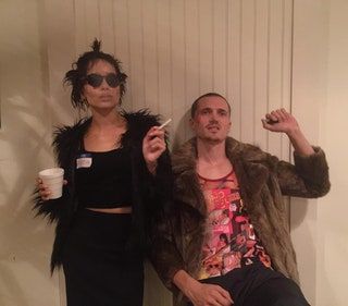 Zo Kravitz y Karl Glusman Marla Singer y Tyler Durden de Fight Club