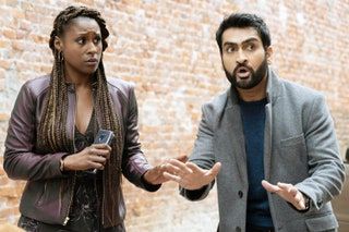 THE LOVEBIRDS från vänster Issa Rae Kumail Nanjiani 2020
