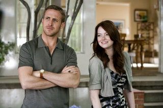 En scen med Ryan Gosling och Emma Stone i Crazy Stupid Love