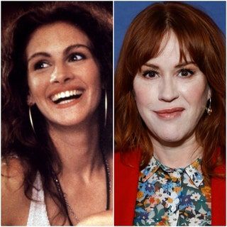 Imagen dividida de Julia Roberts y Molly Ringwald.