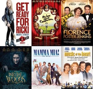 Fotogramas de varias portadas de Meryl Streep.