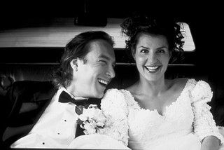 Nia Vardalos y John Corbett en My Big Fat Greek Wedding
