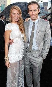 La imagen puede contener la moda y el estreno de Blake Lively Ryan Reynolds Human Person