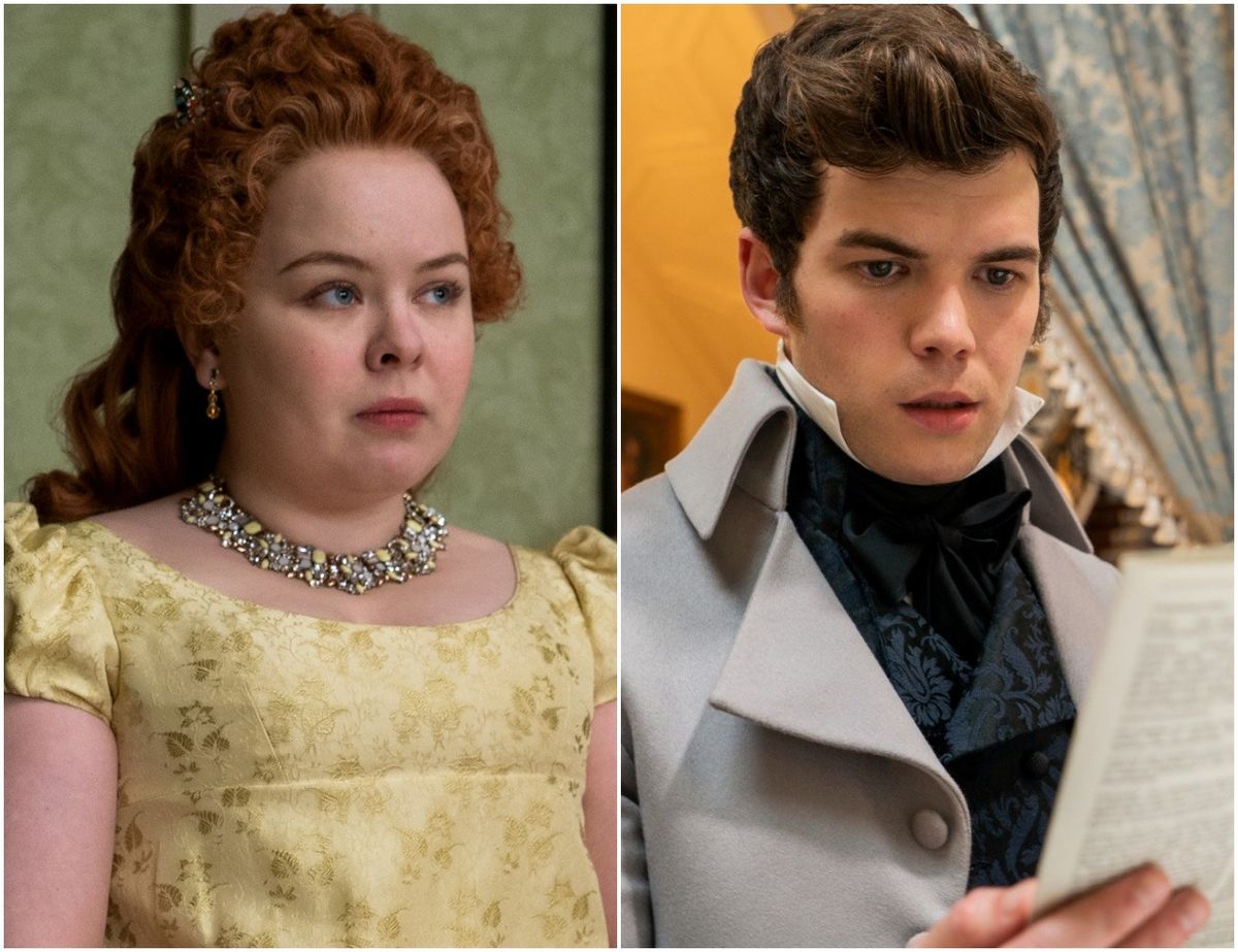 Penélope y Colin en Bridgerton