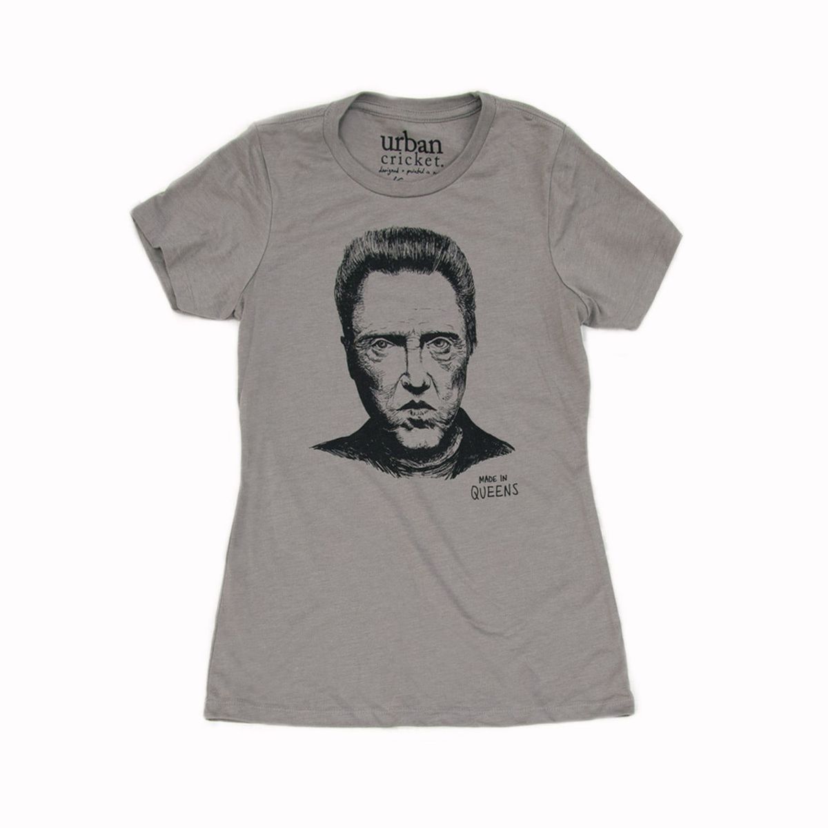 La imagen puede contener Clothing Apparel TShirt y Christopher Walken