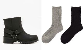La imagen puede contener ropa, calzado, calzado y calcetines