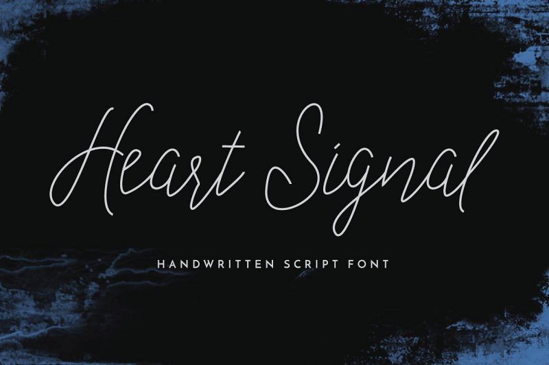Tipo de letra Heart Signal - Script Like Tipo de letra Save Heart Signal - Script - 1 Tipo de letra Heart Signal - Script - 2 Tipo de letra Heart Signal - Script - 3 Tipo de letra Heart Signal - Script - 4 Tipo de letra Heart Signal - Script - 5 Tipo de letra Heart Signal - Script - 6 Heart Signal Typeface - Script - 7 ¡Presentamos un estilo característico de Heart Signal Script Typeface! Una fuente de escritura a mano moderna y elegante que le brinda un estilo de firma personal con solo unos pocos movimientos;)