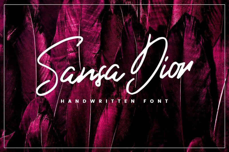 Sansa Dior es una escritura de pincel casual y despreocupada, diseñada para recrear la apariencia de confianza.