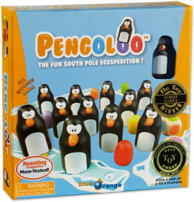   Коробка с игрой Pengoloo с деревянными жетонами пингвинов