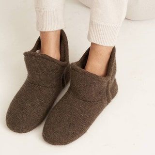 茶色のカシミヤブーティ