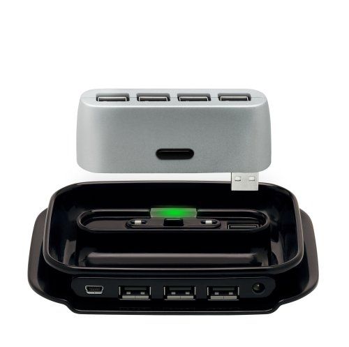 Hub USB 2.0 2 en 1 de 7 puertos de Belkin