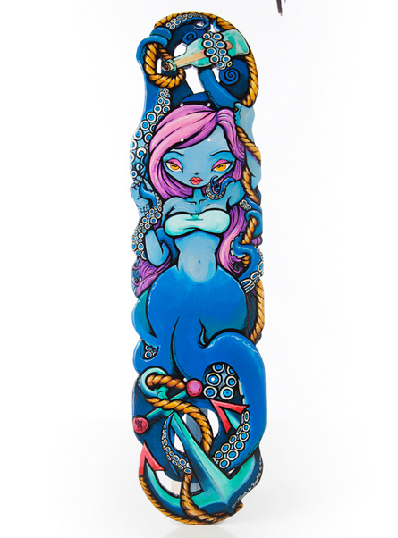 Amphitrite skateboarddäck designat av Jacob Brooks
