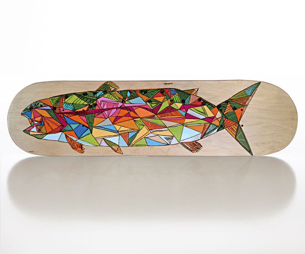 Ashbys skateboarddäck nr 7 av Matthew Paris