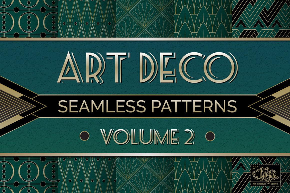 Patrones sin costuras Art Deco