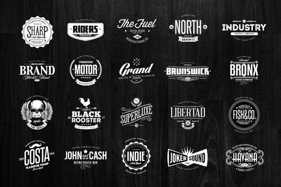 42 Colección de insignias y logotipos