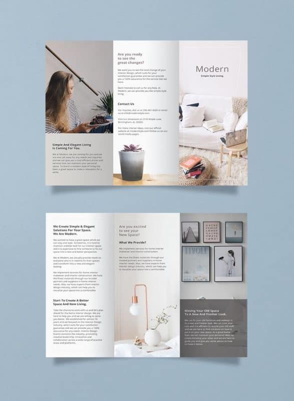 Plantilla de folleto moderno