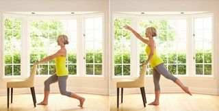 Bilden kan innehålla Människor Möbel Stol Fitness Träning Sport Sport Träning och Kvinna