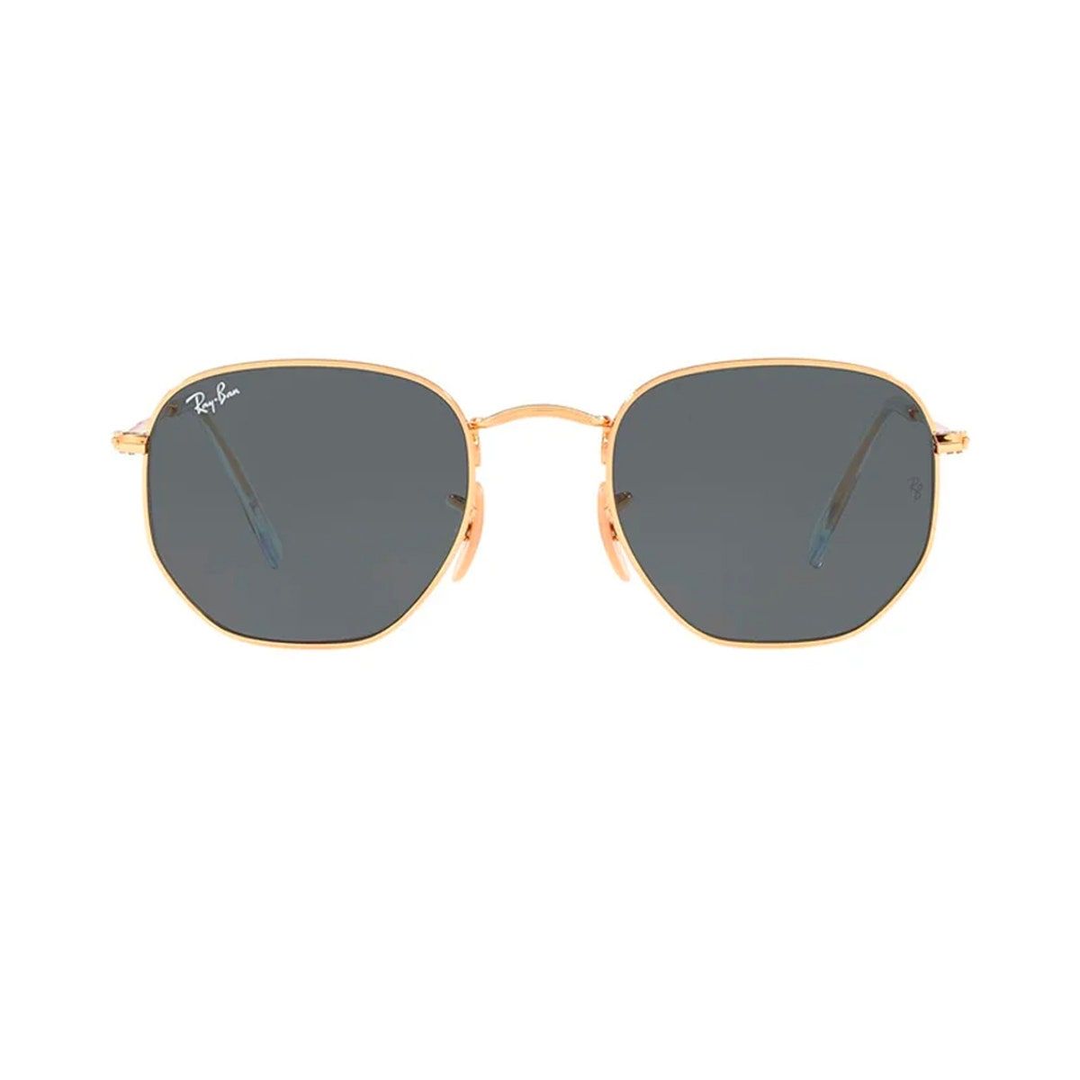 Ray-Ban 51-mm-Sechskant-Sonnenbrille mit flachem Glas