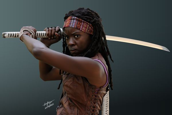 Michonne - The Walking Dead de Helleno Souza