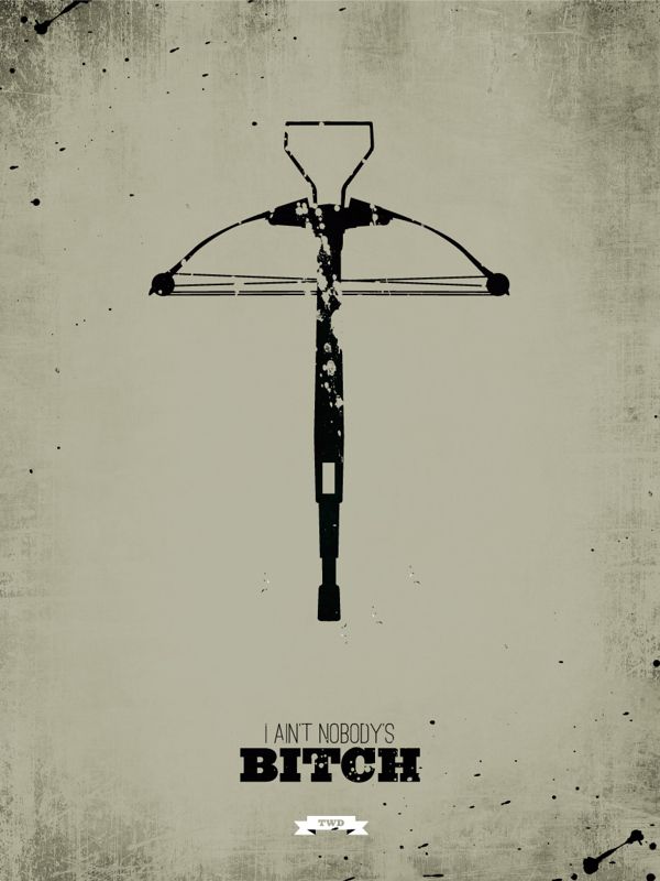 Grabados minimalistas de The Walking Dead de Ryan McArthur (4)
