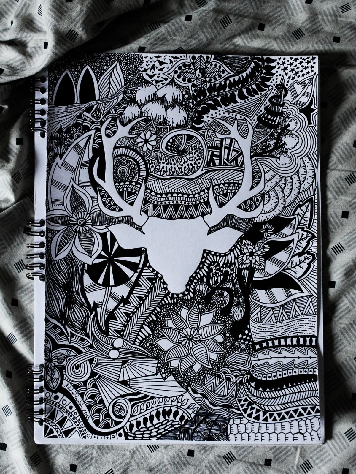 Deer Zentangle av Nicholas Previtali