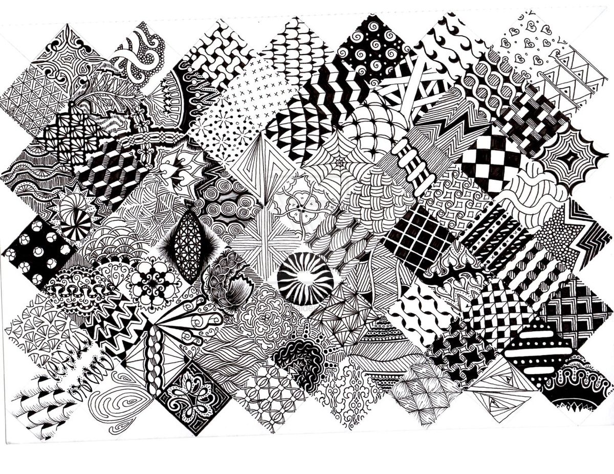 Zentangle Pattern Quilt av TheLonelyMaiden
