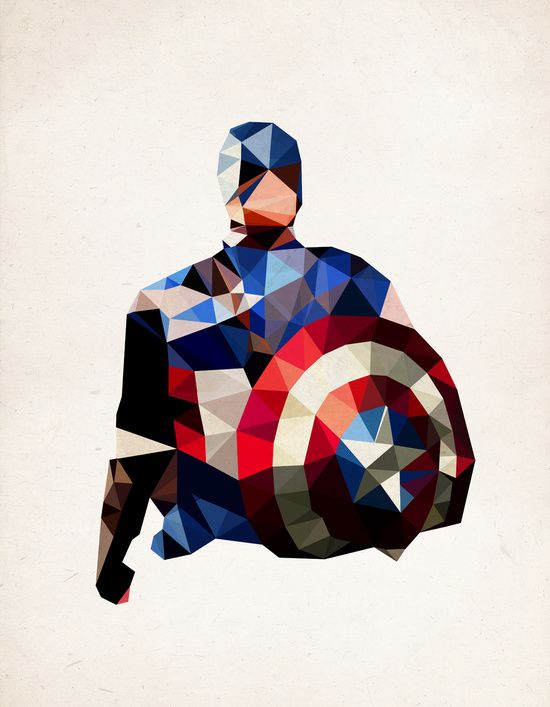 Kapetan Amerika od PolygonHeroes