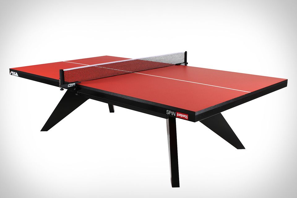 Girar la mesa de ping-pong estándar