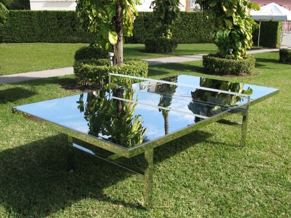 Mesa de ping pong de cromo