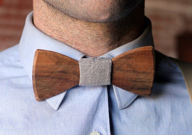 Pajarita Floyd de madera de Two Guys Bow Ties