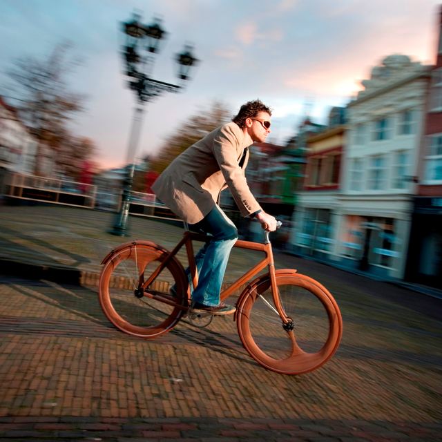 Bicicleta de madera de Jan Gunneweg