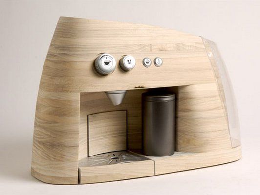 Máquina de café espresso de madera original de Oystein Helle Husby