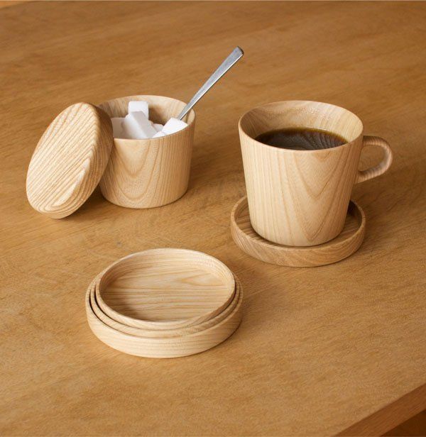 Posavasos nido de madera Kami