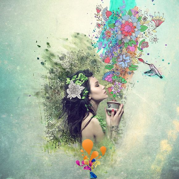 Aprenda a diseñar una composición de collage con encanto
