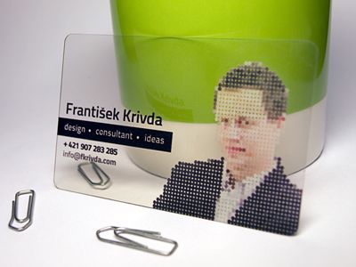 Tarjeta de visita personal de Frantisek Krivda