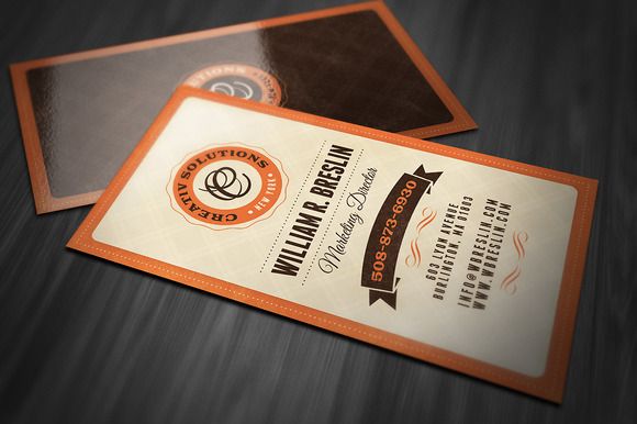 Tarjeta de visita retro
