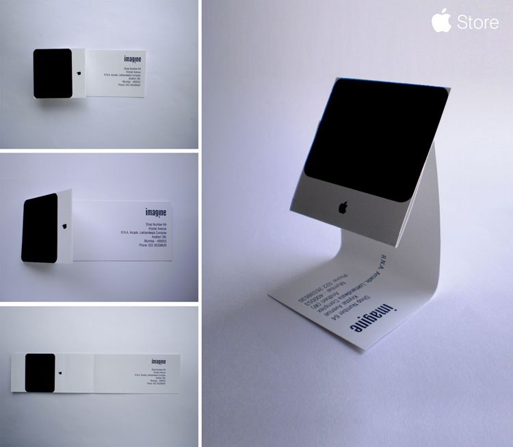 tarjeta de visita de iMac.