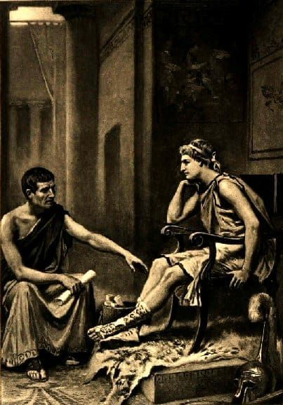 Aristoteles Nachhilfe Alexander, von Jean Leon Gerome Ferris