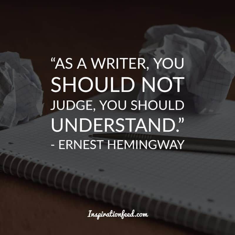 Ernest Hemingway zitiert