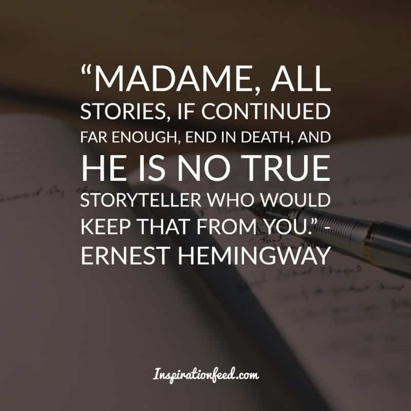 Ernest Hemingway zitiert