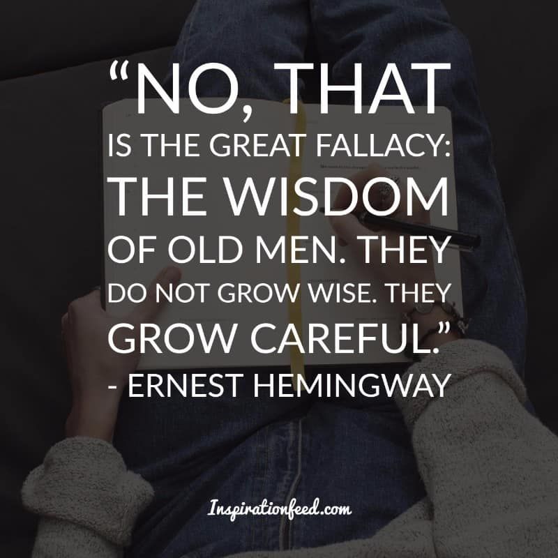 Ernest Hemingway zitiert