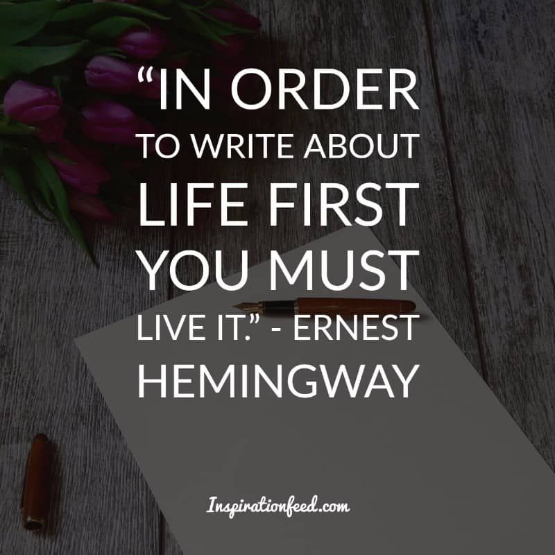 Ernest Hemingway zitiert