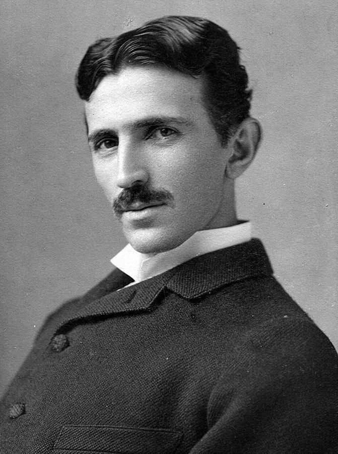 Nikola Tesla por Napoleon Sarony (34 años)