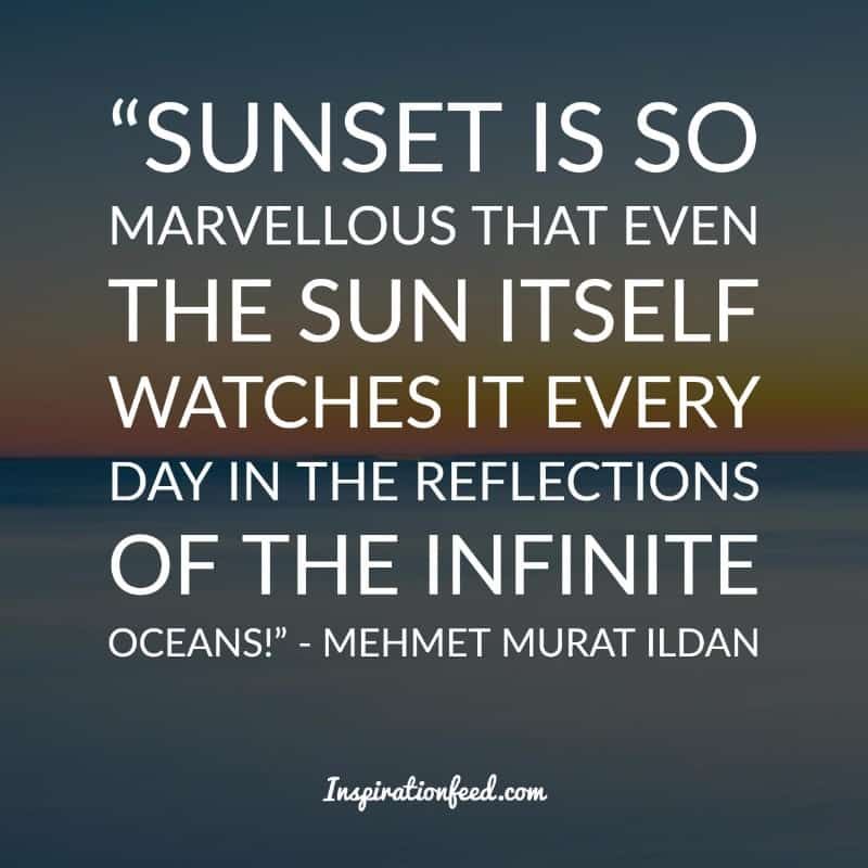 Frases de puesta de sol encantadora