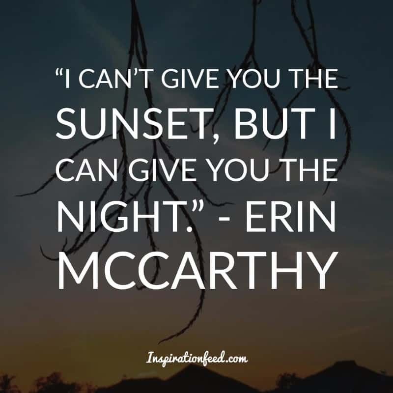 Frases de puesta de sol encantadora